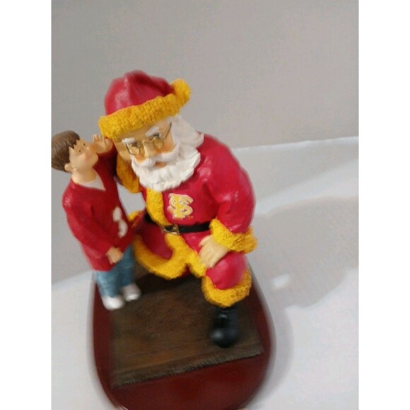 Florida State University Large Santa ‘s Secret Figurine The Memory Co. 2001 - Picture 4 of 16